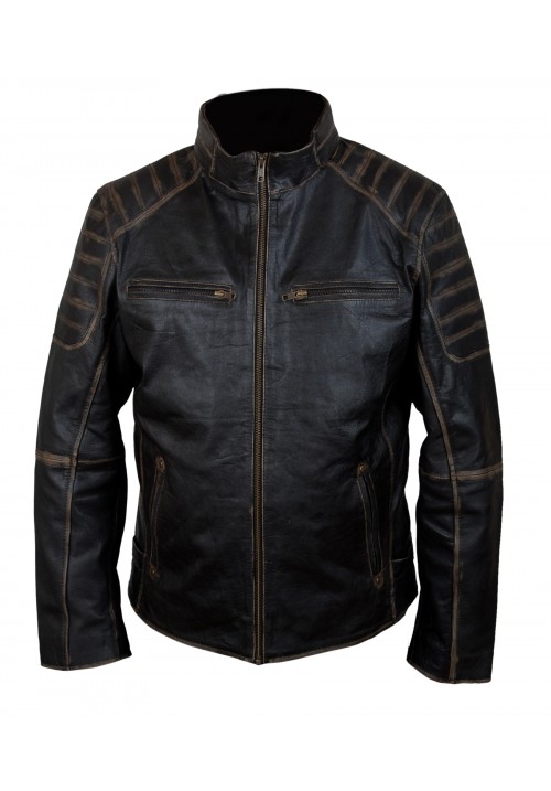 Men's Fashion Rub Buff Superman Jacket